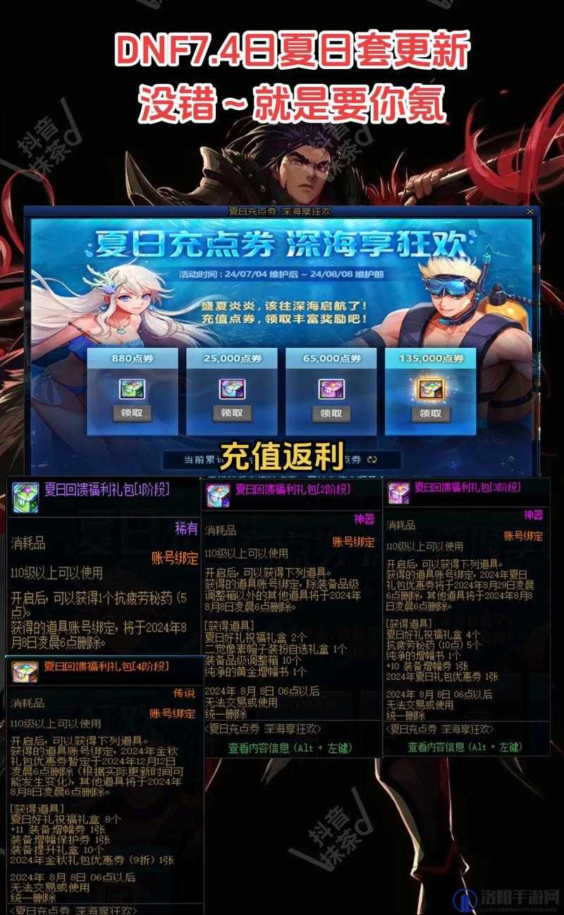 DNF夏日礼包2014详解，内容、价格与价值分析