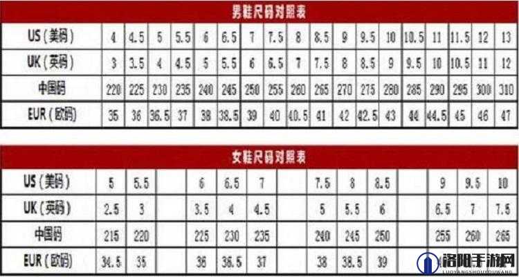 国产尺码与欧洲尺码：对比差异及正确选择技巧