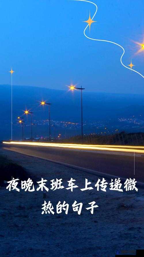 末班车上传递微热的夜晚：一段温暖心灵的邂逅之旅