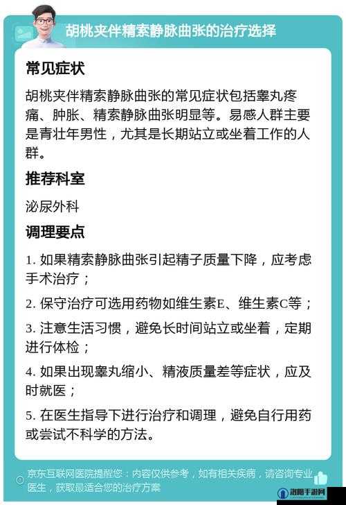 胡桃夹精索静脉曲张能治好吗：患者的希望与治疗前景