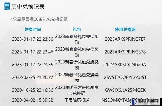 明日方舟2023最新兑换码与通用礼包码全揭秘