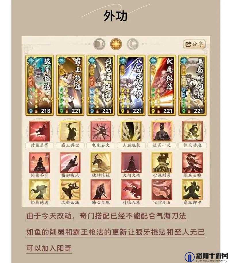 无名江湖阳刀搭配一览及玩法详解