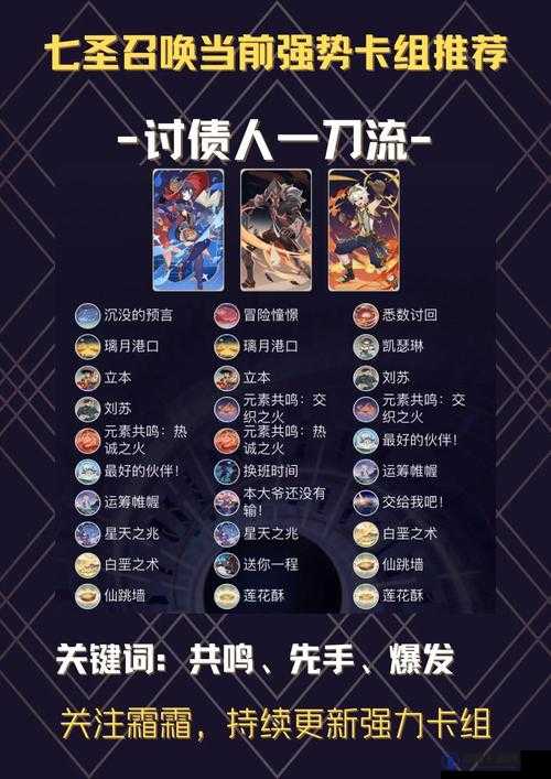 原神七圣召唤召唤控制流卡组阵容一览及玩法解析