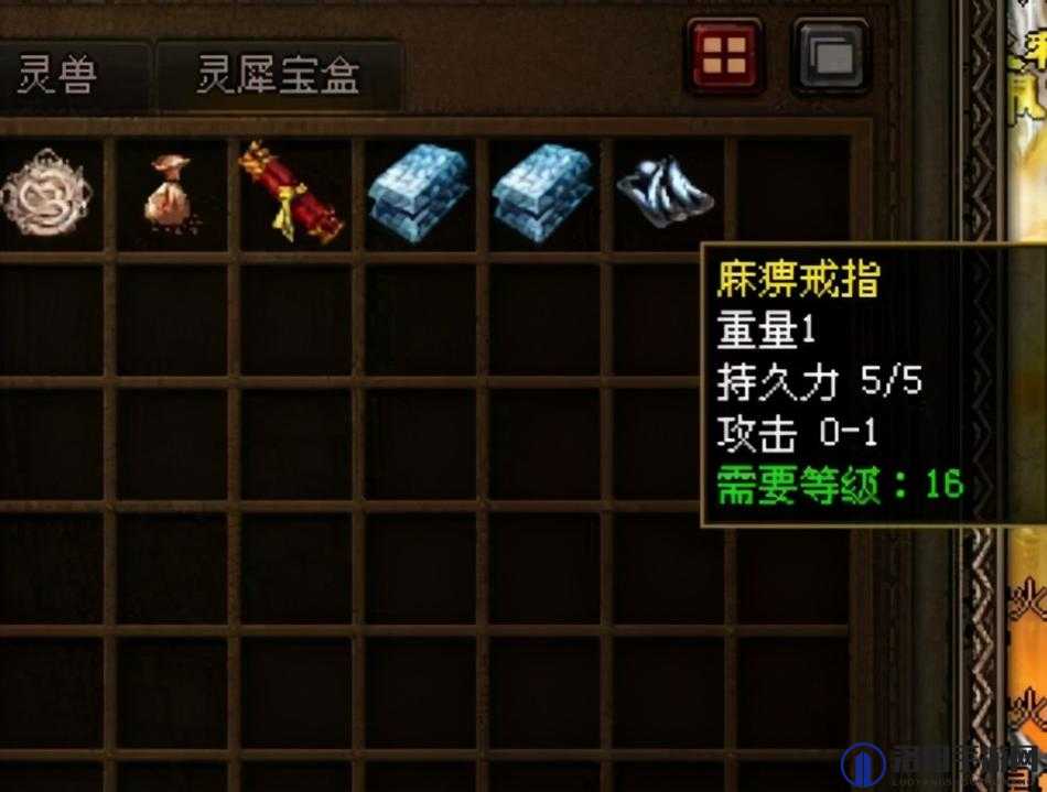 原始传奇麻痹戒指，隐藏属性的终极揭秘
