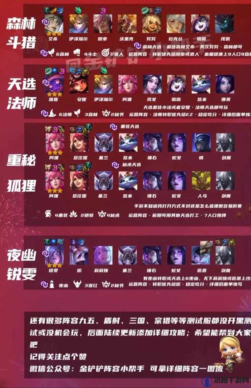 金铲铲之战福星模式月神宗师猎人阵容攻略,解锁T0阵容的制胜之道