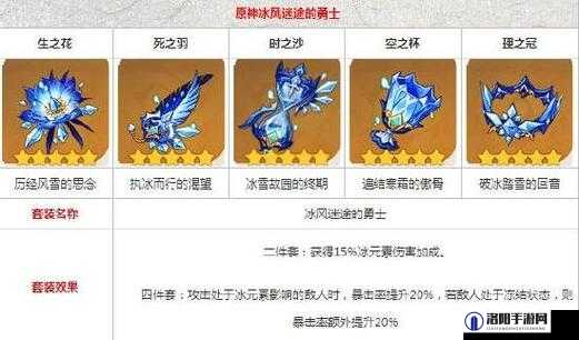 原神申鹤武器与圣遗物推荐