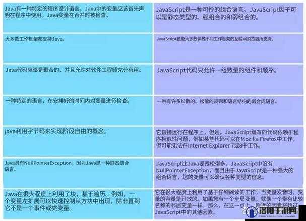JavaScriptJavaHD 有着显著的区别：深入剖析其差异所在