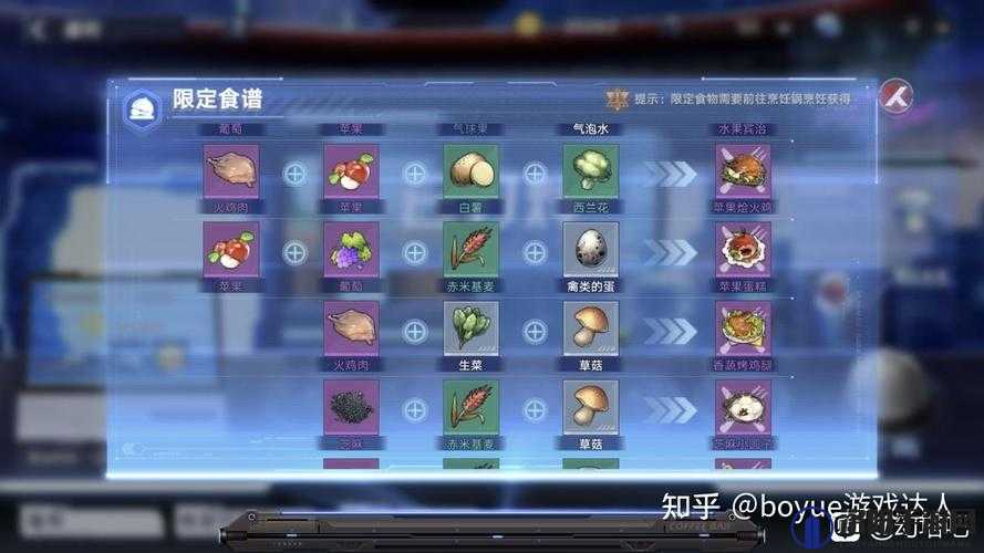 幻塔艾达咖啡馆各角色高满意度配菜表