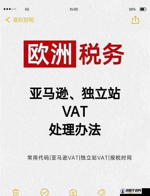 FBA 欧洲 VAT ：深度解析其税务政策与合规要点