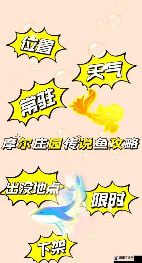 摩尔庄园手游传说鱼分布位置与钓鱼技巧