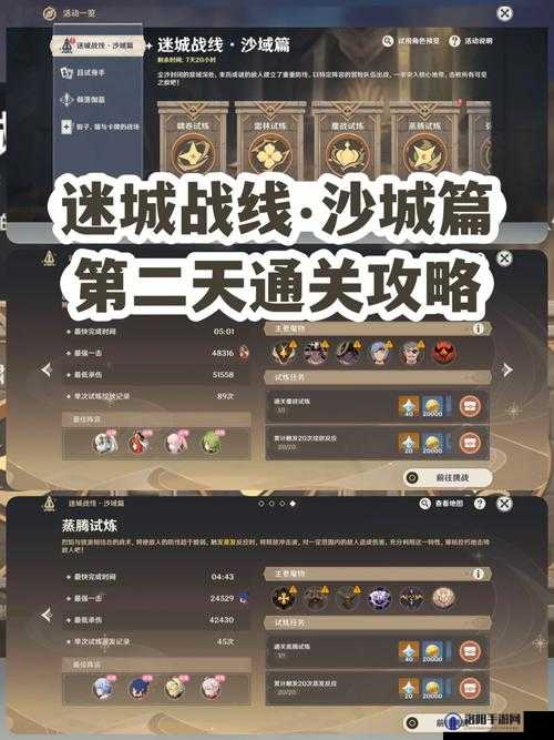 原神急坠试炼攻略，迷城战线第一关深度解析