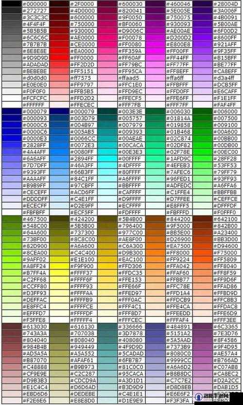 王者荣耀颜色代码大全2021，探索最新彩色名称代码