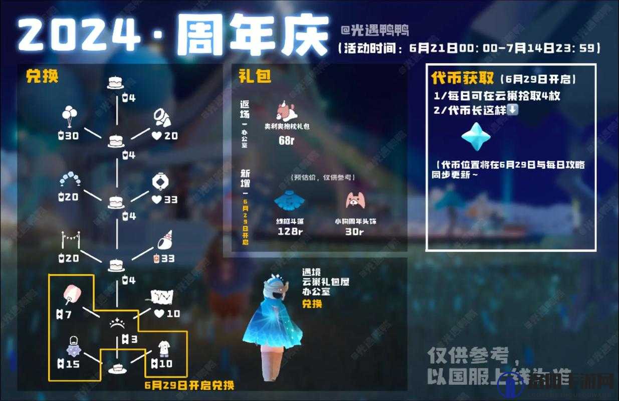 光遇两周年活动攻略，两周年兑换物品奖励详解