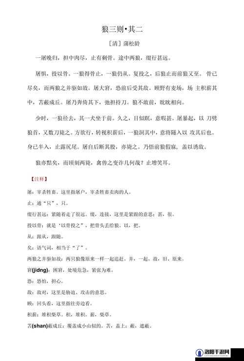 老狼老狼芦苇芭蕉：关于其背后故事及文化内涵的探讨