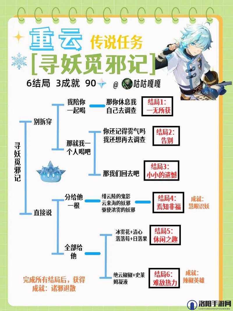 原神重云邀约事件全结局攻略