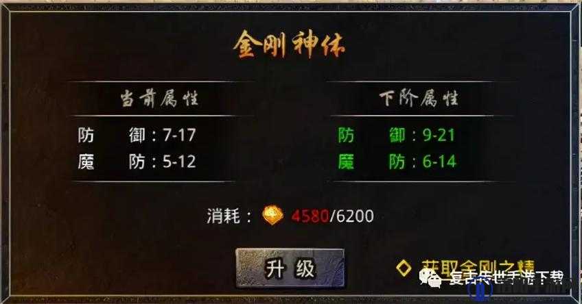 原始传奇金刚神体该如何获得，金刚神体获取途径讲解