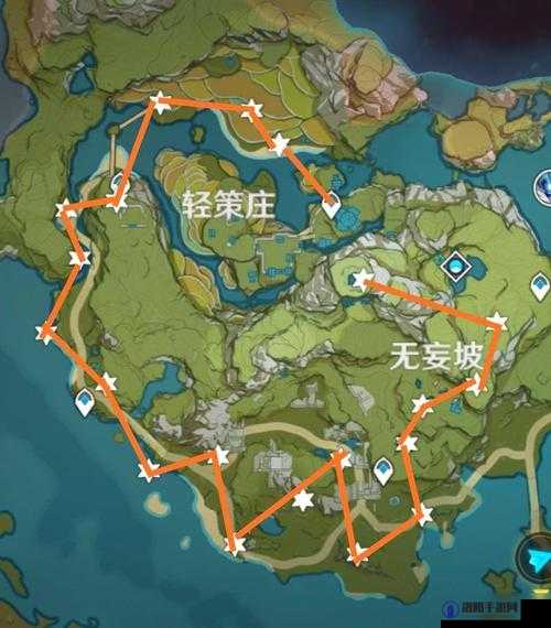 原神轻策庄陨星点位路线推荐与攻略