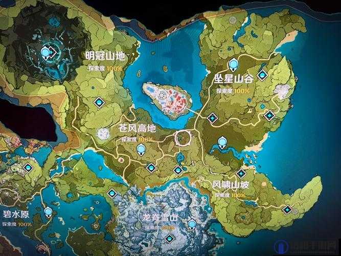 原神地图上白色星星与白色四角星的奥秘