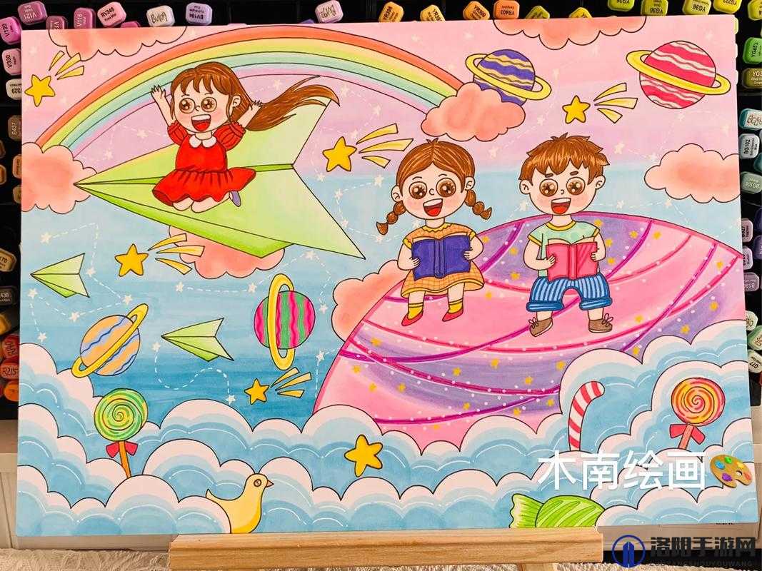 幼儿园小朋友创意画画作品展示：五彩斑斓的童年梦想与艺术天赋的完美结合