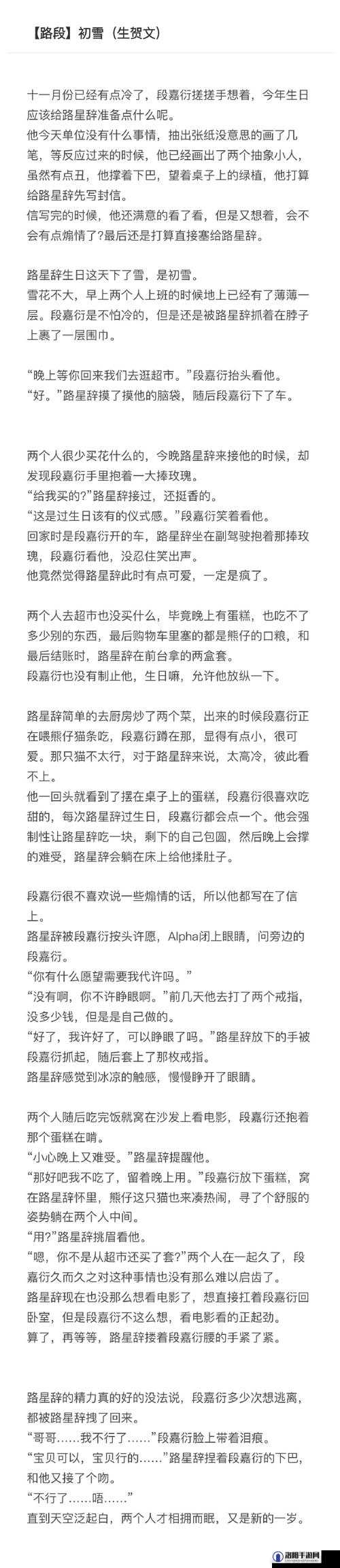 路星辞段嘉衍婚后番外：婚后那些事，你想知道吗？