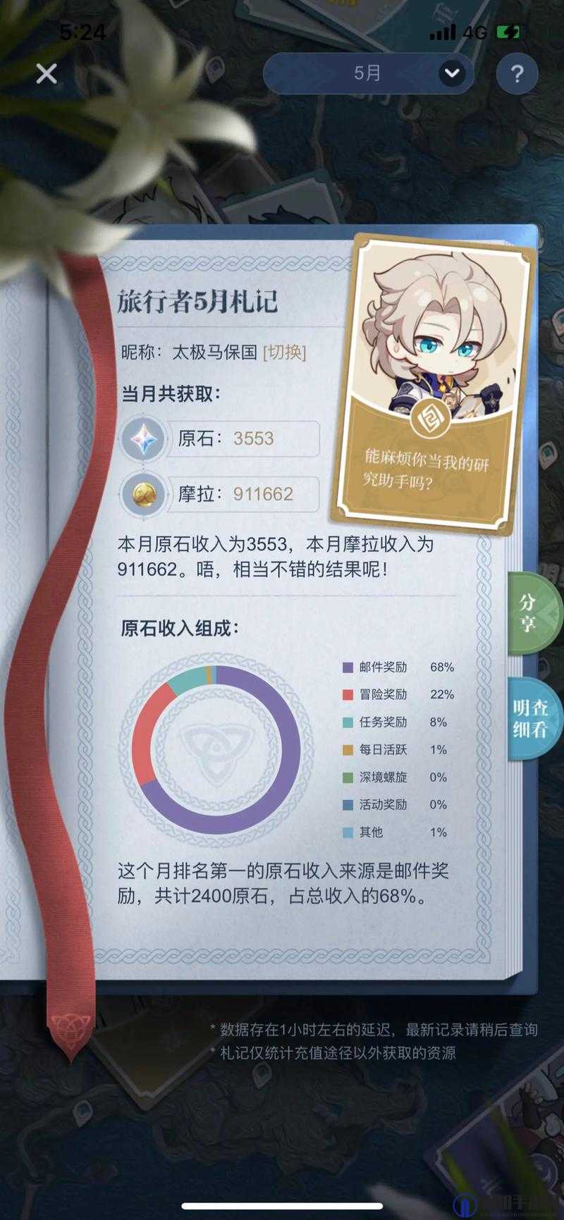 原神一个月能攒多少抽？多少原石？深度解析！