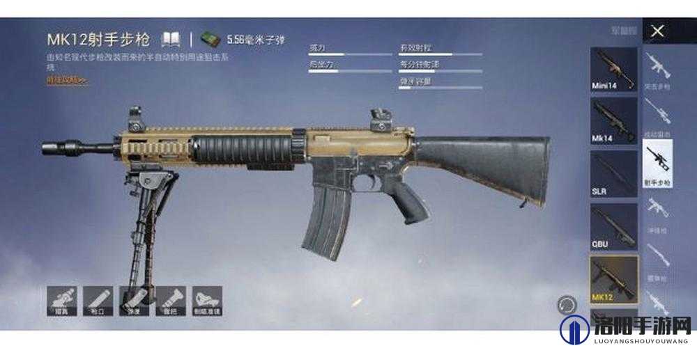 和平精英MK12射手步戗深度解析，中远距离的精准打击利器